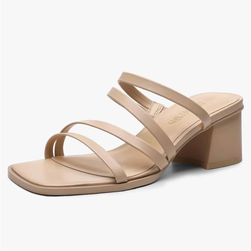 DREAM PAIRS Women's Strappy Block Chunky Heel Sandals Dress Shoes NEW!